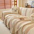 Modern Striped Sofa Throw Blanket, Lightweight Couch Cover for Summer Seating