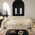 Large Floral Sofa Cover Throw Blanket, Plush Jacquard Non-Shedding Couch Cover for Pets