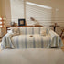 Modern Striped Sofa Throw Blanket, Lightweight Couch Cover for Summer Seating