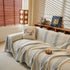 Modern Striped Sofa Throw Blanket, Lightweight Couch Cover for Summer Seating