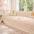 Cooling Ice Silk Sofa Cover Blanket, Floral Soft Silky Breathable Couch Throw Cover