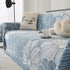 Chenille Jacquard Sofa Throw Cover with Tassels, All-Season Furniture Protector for Home and Office