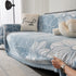 Chenille Jacquard Sofa Throw Cover with Tassels, All-Season Furniture Protector for Home and Office