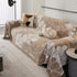 Chenille Jacquard Sofa Throw Cover with Tassels, All-Season Furniture Protector for Home and Office