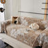 Chenille Jacquard Sofa Throw Cover with Tassels, All-Season Furniture Protector for Home and Office