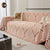 Maple Leaves Reversible Chenille Blanket Covers for Couch, Furniture Decoration Cover Sofa Slipcovers