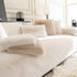 Faux Mink Velvet Luxury Fluffy Sofa Cushion, Winter Warm Thick Plush Non-slip Sofa Covers