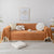 Couch Cover Sectional L Shape Chenille Herringbone Couch Throw Cover with Tassel Pom-Poms for Pets