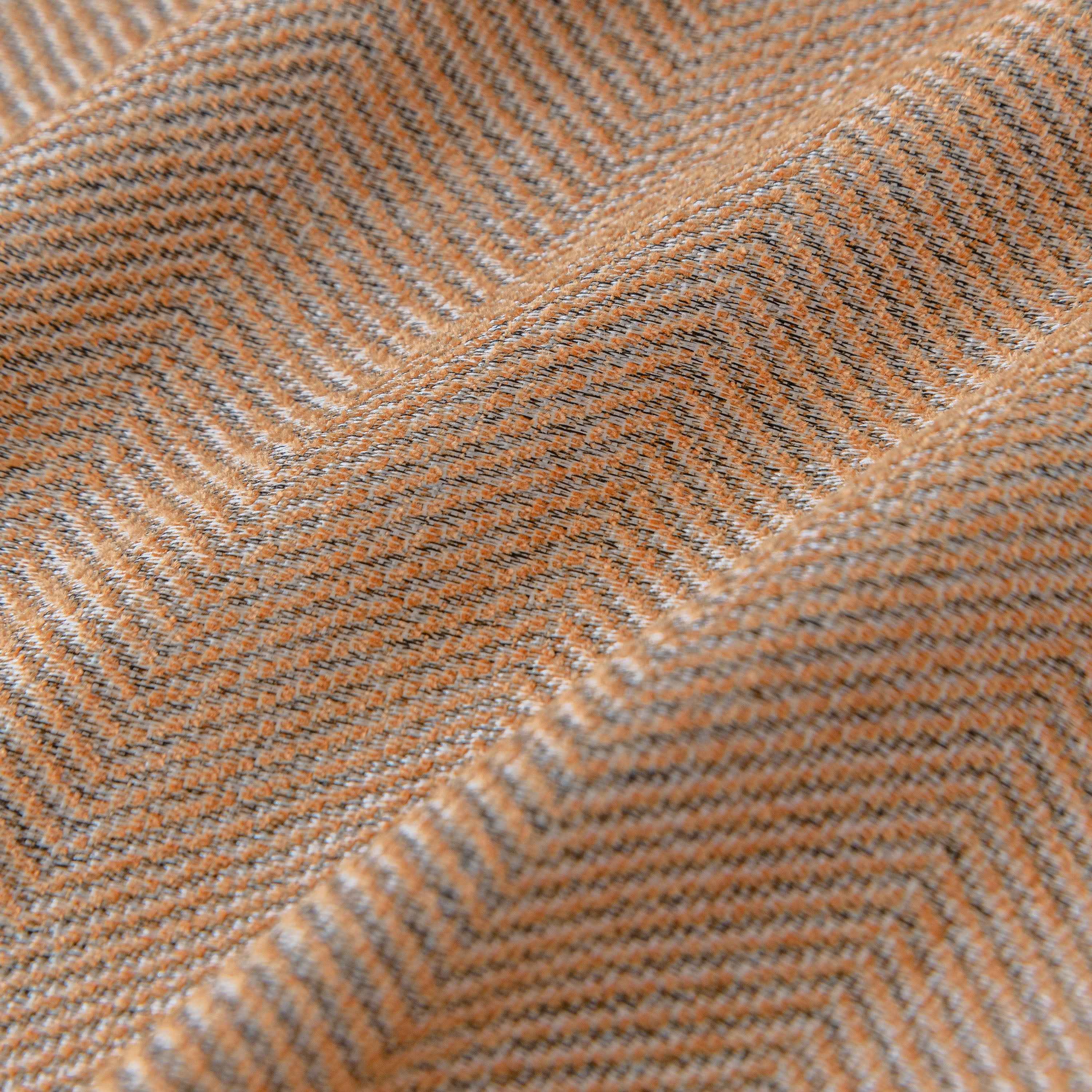 Boho Herringbone Sofa Throw Blanket with Pom Pom Tassels Stylish Furniture Slipcover