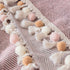 Couch Cover Sectional L Shape Chenille Herringbone Couch Throw Cover with Tassel Pom-Poms for Pets