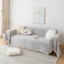 Boho Herringbone Sofa Throw Blanket with Pom Pom Tassels Stylish Furniture Slipcover
