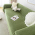 Couch Cover Sectional L Shape Chenille Herringbone Couch Throw Cover with Tassel Pom-Poms for Pets
