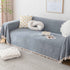 Boho Herringbone Sofa Throw Blanket with Pom Pom Tassels Stylish Furniture Slipcover