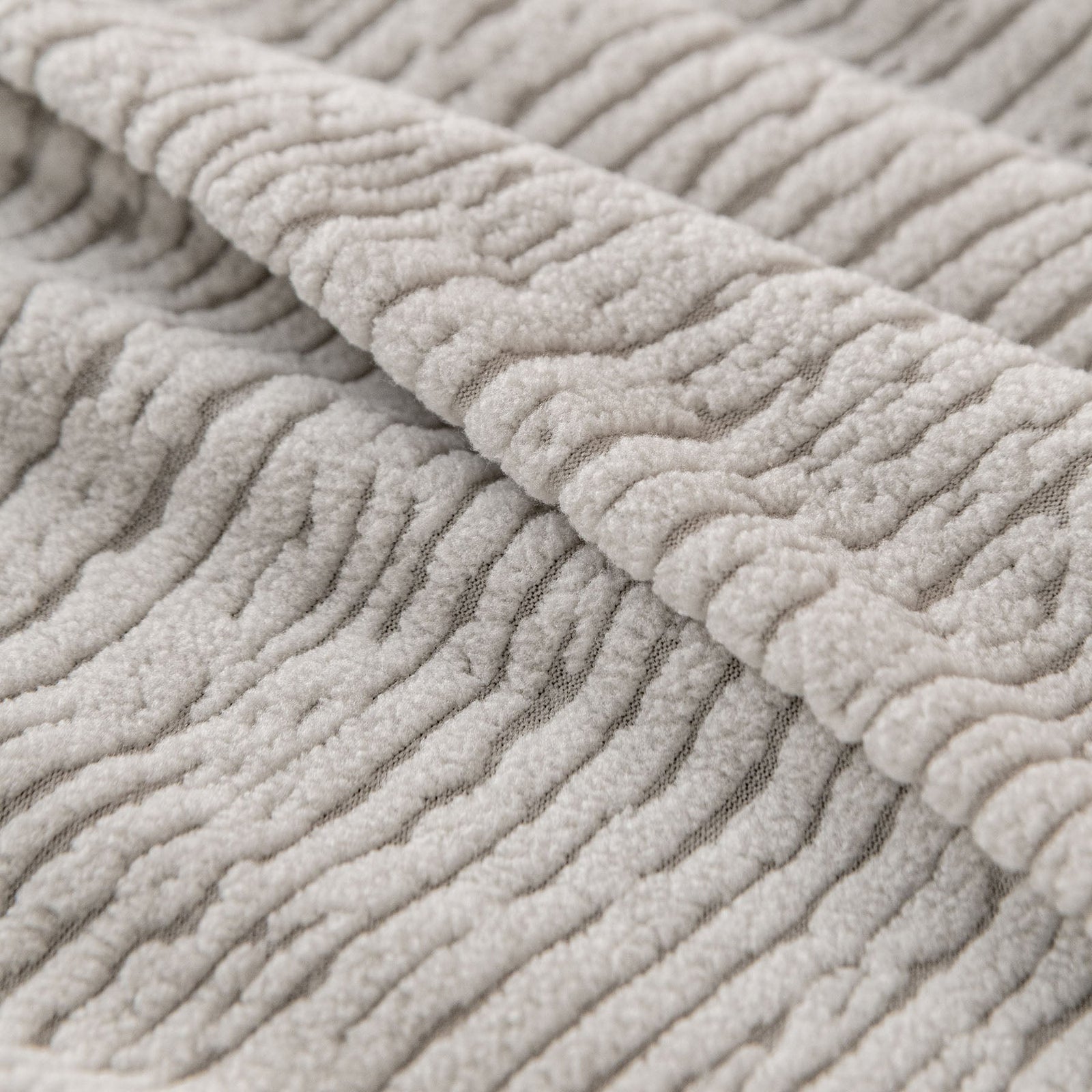 Stretch Textured Vertical Stripe Couch Slipcover, Soft Jacquard Elastic Sofa Cover