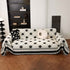 Comfy Four-Leaf Clover Hope Faith Love Luck Blanket for Couch, Chenille Scratch Proof Sofa Blanket Covers