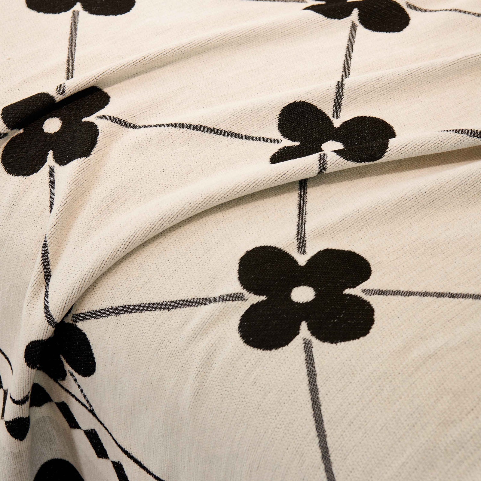 Comfy Four-Leaf Clover Hope Faith Love Luck Blanket for Couch, Chenille Scratch Proof Sofa Blanket Covers