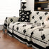 Comfy Four-Leaf Clover Hope Faith Love Luck Blanket for Couch, Chenille Scratch Proof Sofa Blanket Covers