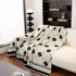 Comfy Four-Leaf Clover Hope Faith Love Luck Blanket for Couch, Chenille Scratch Proof Sofa Blanket Covers