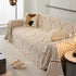 Maple Leaves Reversible Chenille Blanket Covers for Couch, Furniture Decoration Cover Sofa Slipcovers
