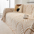 Maple Leaves Reversible Chenille Blanket Covers for Couch, Furniture Decoration Cover Sofa Slipcovers