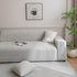 Plush Fleece Sofa Slipcover with 3D Wheat Pattern, Cozy High-Stretch Couch Cover