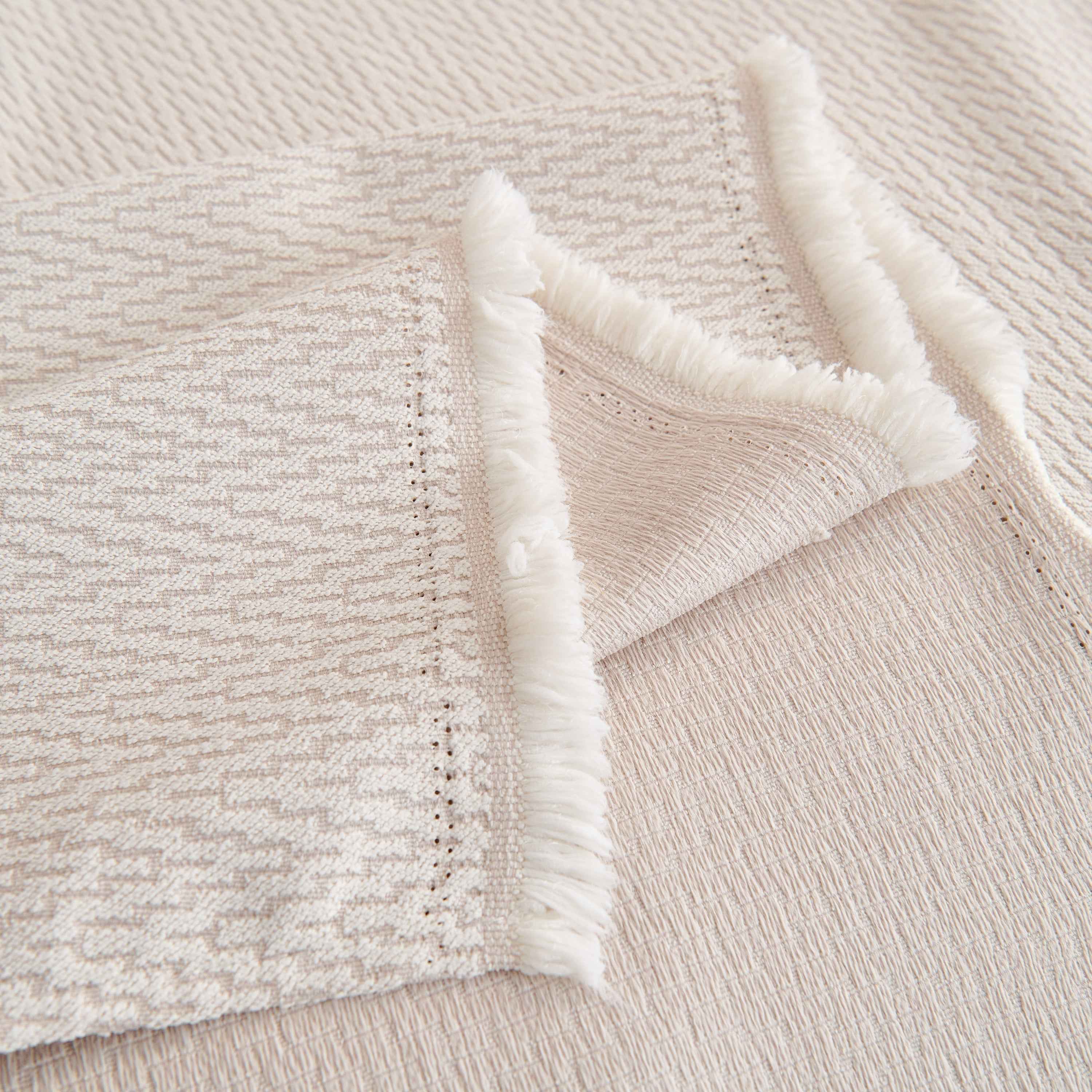 Waterproof Scratch Proof Herringbone Large Throw Blanket for Couch, Chenille Couch Cushion Covers for Pets