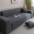 Plush Fleece Sofa Slipcover with 3D Wheat Pattern, Cozy High-Stretch Couch Cover