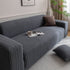 Plush Fleece Sofa Slipcover with 3D Wheat Pattern, Cozy High-Stretch Couch Cover