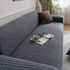 Plush Fleece Sofa Slipcover with 3D Wheat Pattern, Cozy High-Stretch Couch Cover