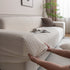 Plush Fleece Sofa Slipcover with 3D Wheat Pattern, Cozy High-Stretch Couch Cover