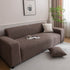 Plush Fleece Sofa Slipcover with 3D Wheat Pattern, Cozy High-Stretch Couch Cover