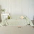Summer Cooling Ice Silk Sofa Cover, Textured Stripe Soft Breathable Couch Throw Cover