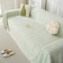 Summer Cooling Ice Silk Sofa Cover, Textured Stripe Soft Breathable Couch Throw Cover