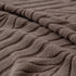 Plush Fleece Sofa Slipcover with 3D Wheat Pattern, Cozy High-Stretch Couch Cover