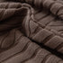 Plush Fleece Sofa Slipcover with 3D Wheat Pattern, Cozy High-Stretch Couch Cover