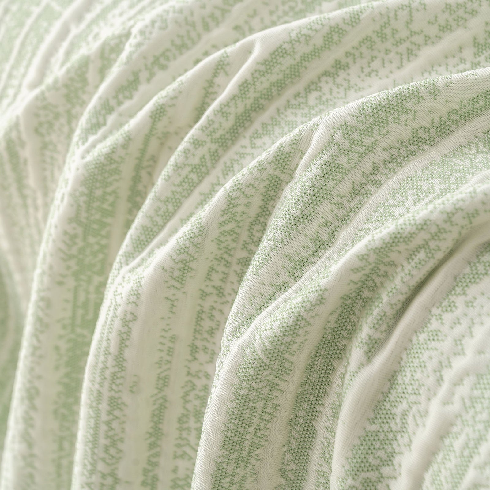 Summer Cooling Ice Silk Sofa Cover, Textured Stripe Soft Breathable Couch Throw Cover