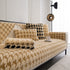 Winter Thickened Sherpa Fleece Houndstooth Sofa Cushion, Non-slip Sofa Cover with Plush