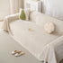 Summer Cooling Ice Silk Sofa Cover, Textured Stripe Soft Breathable Couch Throw Cover