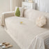 Summer Cooling Ice Silk Sofa Cover, Textured Stripe Soft Breathable Couch Throw Cover