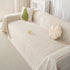 Summer Cooling Ice Silk Sofa Cover, Textured Stripe Soft Breathable Couch Throw Cover