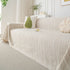 Summer Cooling Ice Silk Sofa Cover, Textured Stripe Soft Breathable Couch Throw Cover