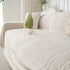 Summer Cooling Ice Silk Sofa Cover, Textured Stripe Soft Breathable Couch Throw Cover