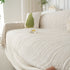 Summer Cooling Ice Silk Sofa Cover, Textured Stripe Soft Breathable Couch Throw Cover