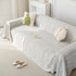 Summer Cooling Ice Silk Sofa Cover, Textured Stripe Soft Breathable Couch Throw Cover