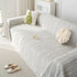 Summer Cooling Ice Silk Sofa Cover, Textured Stripe Soft Breathable Couch Throw Cover