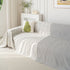 Summer Cooling Ice Silk Sofa Cover, Textured Stripe Soft Breathable Couch Throw Cover