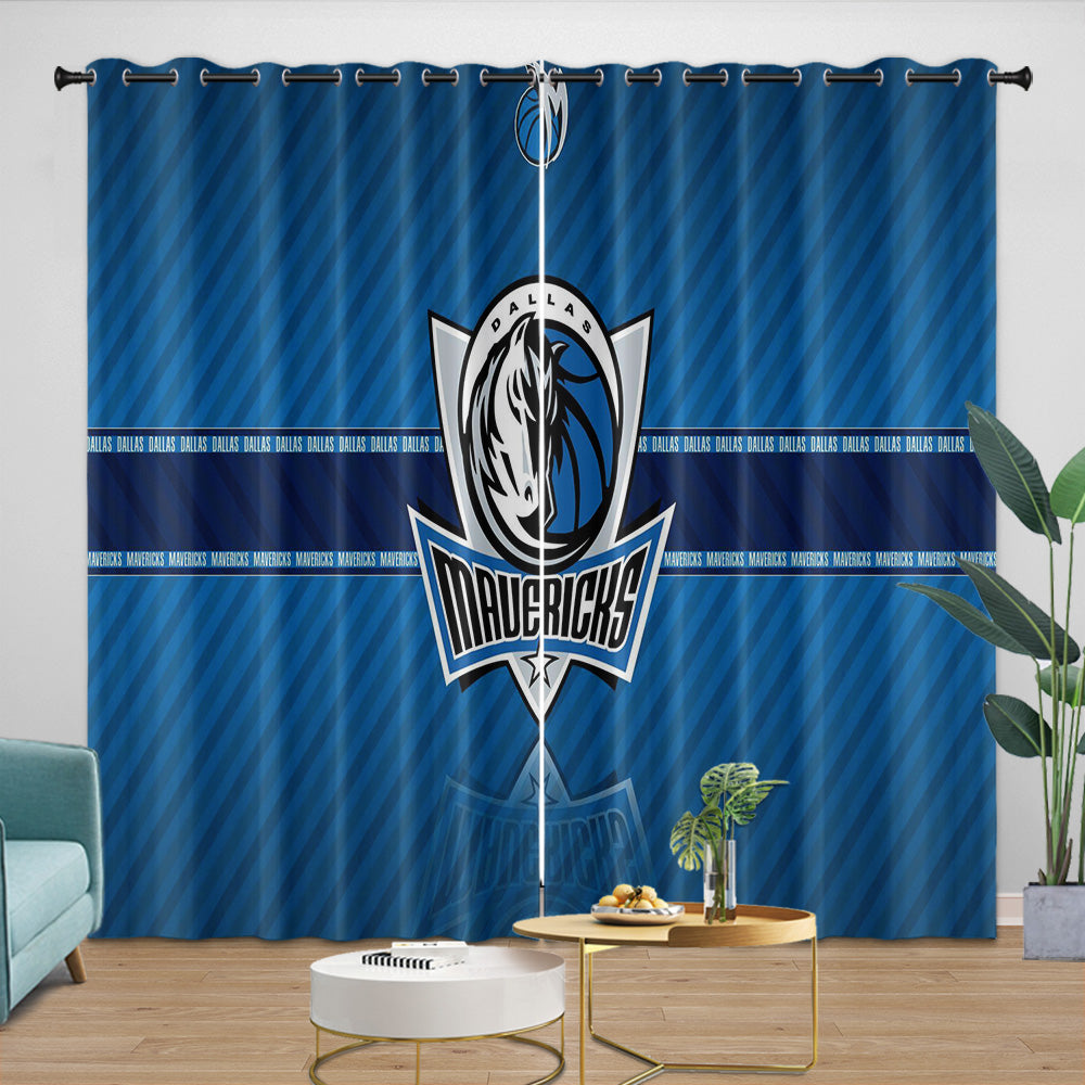 Dallas Mavericks Curtains Blackout Window Drapes Room Decoration