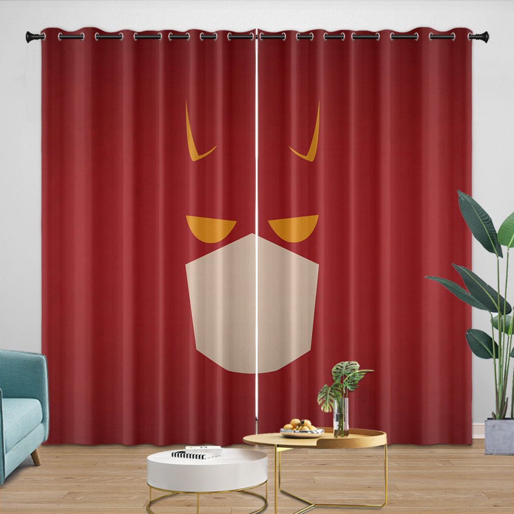 Daredevil Curtains Pattern Blackout Window Drapes Room Decoration