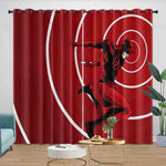 Daredevil Curtains Pattern Blackout Window Drapes Room Decoration