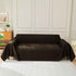 Solid Color Chenille Sofa Throw Blanket, Soft & Plush Decorative Couch Throw Cover
